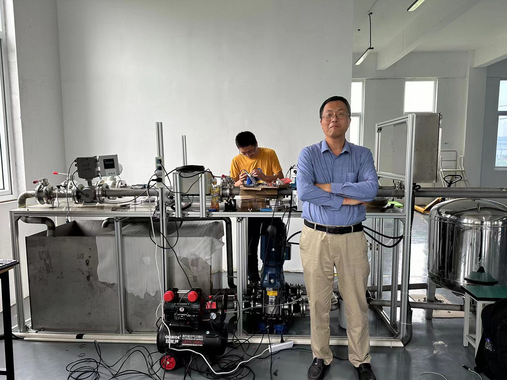 产品：电磁流量计现场调试成功